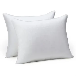 Bedding Pillow 1 Pack Medium Density White Solid Down Alternative Pillow for Side Back Sleepers