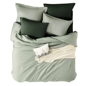 Bedding Set Cotton Fabric Fluffy Soft Breathable Custom Luxury Home Duvet Pillow Cover Set