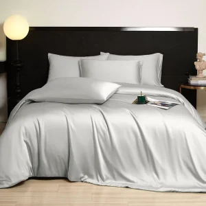 Bedding Set Like Mulberry Silk Luxury Customized Bamboo Bed Sheet for Home Hotel