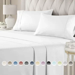 Bedding Set Twin Full Queen King Size 200 Count Print Microfiber Bed Sheet