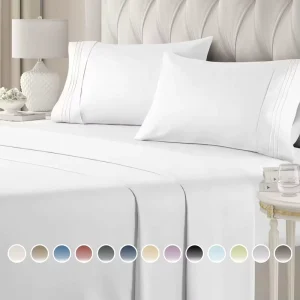 Bedding Set Twin Full Queen King Size 200 Count Print Microfiber Bed Sheet