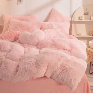 Bedding Set Winter Super Warm Long Plush Velvet Fluffy Faux Fur Shaggy Verified Good Quality Bedding Set