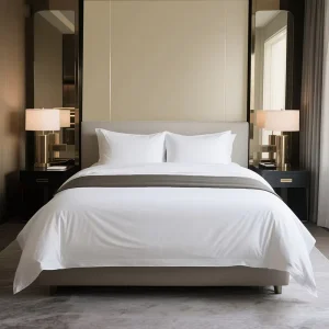 Bedding Set with Pillowcase Solid Color Fitted Sheet 300TC King Size Flat Sheet 100% Egyptian Cotton Bed Sheets Set