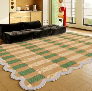 Bedroom Carpet Artificial Cashmere Bedside Non Slip 3D Carpet Suitable for Bathroom Kitchen Bedroom Home Decoration