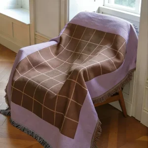 Bedroom Knitted Chunky Braided Blanket Chunky Knotted King Size Blankets Custom Purple Throws Chenille Blankets