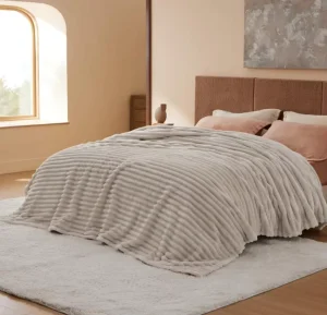 Bedsure GentleSoft Blankets Queen Size for Bed Cozy Soft Blankets for Women Cute Large Fleece Throws