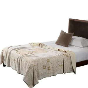 Beige Gray Blanket Custom Printed Blanket