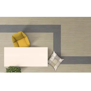 Beige Grey Geometric Nylon Carpet Tiles Minimalist Design Printed Large Carpet for Modern Home Interiors
