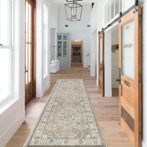 Benyi Carpet Persian Style Kitchen Rugs Stain Resistant and Washable Kashmiri Corridor Mat and Kitchen Mat