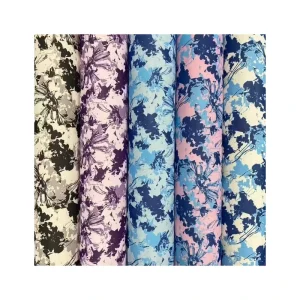 Best Quality Durable Classic Floral Design Polyester Chiffon Fabric Printed for Women Summer Clothes