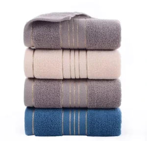 Best Quality Super Dry High Thickened Water Absorption Cotton Towel 34*74cm Hotel Home Use
