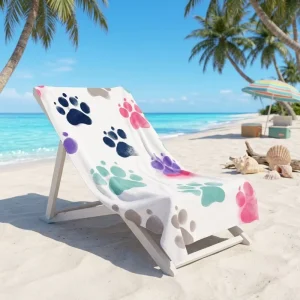 Best Selling Beach Towel Customized Popular Sand Free OEM Logo Printed Quick Dry Waffle Beach Towel Microfiber Beach Towels