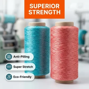 Best Selling Eco Friendly Dyed Knitting Yarn 100% Polyester 75D 36F Filament for Socks and Fabrics