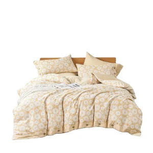Best Selling High Quality Skin Friendly Custom Size King Quilt Cover Bed Skirt Style Bed Sheet Girls 4pcs Bedding Set