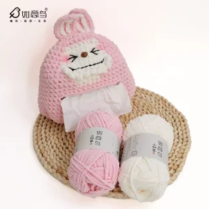 Best Selling Little Beans 3mm 50G for Scarf Blanket Chunky 100% Polyester Yarn