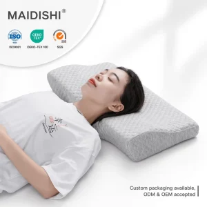 Best Selling Maidishi Modern Memory Foam Pillow Deep Sleeping Knitted Core Non Collapse Neck Support Bed Pillows