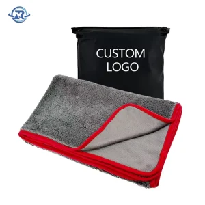 Best Selling Premium Car Care Products 650gsm Twisted Loop Cloth Car Clean Towel Custom Logo 850gsm Towel Car