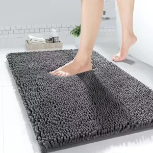 Best selling Non slip Super Soft Water Absorbing Bath Mat Chenille Bath Blanket Bathroom Carpet Bathroom Floor Machine Bath Mat