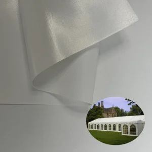 Best selling Quality Guaranteed Woven Waterproof Windproof UV resistant PVC Coated Fabric for Outdoor Industry Events Tents