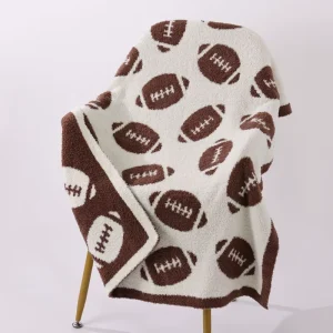 Big 50*60 Eco Friendly Soft Comfortable Customized 100% Polyester Large Knitting Throw Blanket