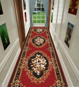 Big Area Rug for Living Room Hallway Carpet Crystal Velvet Material Eco-friendly Non-Slip Geometric Pattern Modern Design