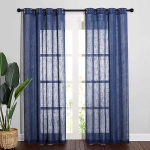 Big Belly Slub Linen Curtains Factory Price Bulk Supply B2B Textured Faux Linen Drapes Custom MOQ Fast Ship