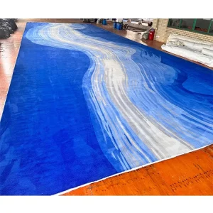 Big Size Modern Abstract Loop Pile Hand Tufted Acrylic Wall to Wall Carpet Custom Carpets and Rugs for Hotel