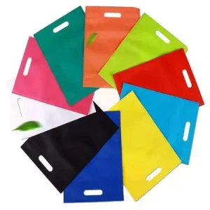 Biodegradable 100% PP Nonwoven Fabric Bag 30-40GSM Eco-Friendly U-Cut T-Shirt Non Woven Shopping Bag for Daily Packaging