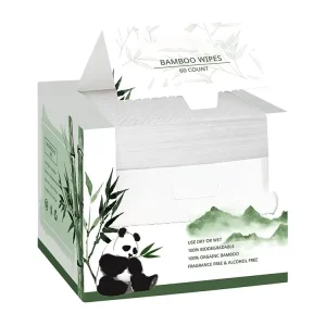 Biodegradable 100% Viscose Cotton Bamboo Fiber Makeup Removing Face Towel Tissues Cleansing Towels Disposable Facial Towel
