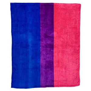 Bisexual Pride Throw Blanket Blanket Flannel Sherpa Fleece Rainbow Blanket Plush Sherpa Adult for Bed New