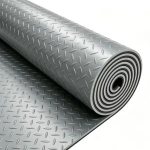 Black Anti-Slip PVC Workshop Flooring Mats Heavy Duty Rubber Outdoor Garage Carpet for Home and Industrial Use