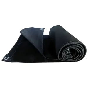 Black Dust proof Tarpaulin Suitable for Cargo Covering Warehouse Enclosures and Outdoor Camping Tent Construction