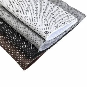 Black Grey Brown Anti Slip Carpet Backing Carpet Padding Nonwoven Felt Made of Cushioned PVC Silicone Dot Backing for Carpets