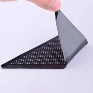 Black Non-Slip Carpet Tape Reusable Rug Gripper Pads Pu Gel Pad for Floor Mat Furniture Accessories