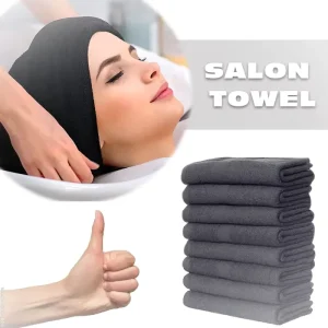 Black Super Absorbent Microfiber Hair Drying Salon Towel BarberShop Towel