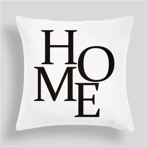 Black White Geometry Home Decoration Cotton Linen Pillowcase Pillow Cover Cushion Sofa Pillow Case
