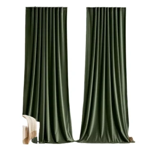 Blackout Velvet Polyester Curtains for Home Thermal Insulated Custom Window Draperies