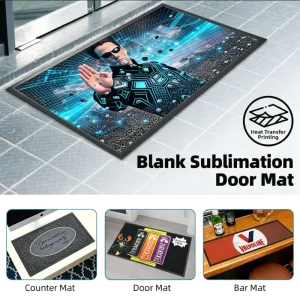 Blank Sublimation Door Mat Bulk with High Nylon Pile for Dye Sublimation Printing Commercial Grade