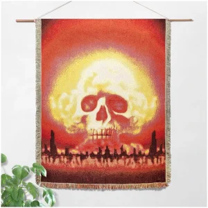 Blanket Friendly Environmentally Halloween Skeleton Tapestry Elastic Versatile Hypoallergenic Photo Shoots Tapestry Blanket