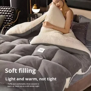 Blanket Milk Velvet Printed Eco-friendly European Style Winter Quilt Polyester Thickened Quilt Soft Comfortable Warm
