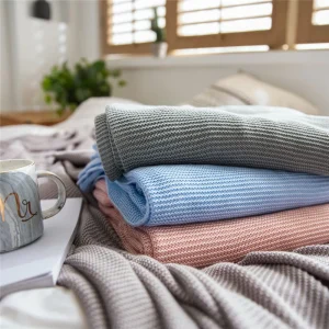 Blanket Throws SDL Organic Comfortable Air Conditioning Bamboo Knitted Bed Room Raschel Blanket Cotton Bamboo Fiber