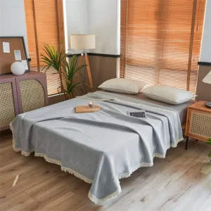 Blankets for Beds Super Soft Textured Solid Decorative Throw Blanket Lightweight Knitted Blanket for Bed and Sofa