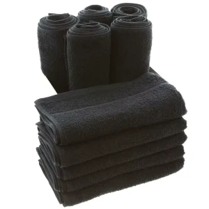 Bleach Proof Black Hair Hairdressing Towel Personalized Embroidered Beauty Salon Spa Towel