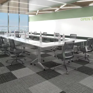 Blended Yarn Modular Carpet Tiles Eco Friendly Anti Slip Luxury Office Floor Carpet with Sound Absorption for Commercial Use