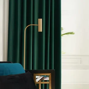 Block Light Thermal Insulated Velvet Curtains Luxury Super Soft Window Drapes