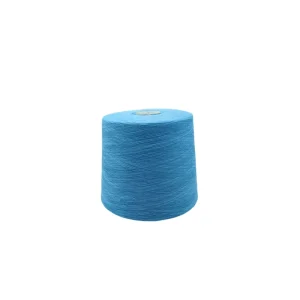 Blue 16S 100% Polyester Yarn Spun Yarn Spun Polyester Yarn for Socks Making