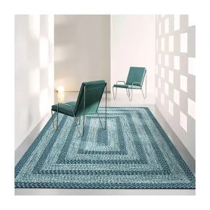 Blue Modern Design Polypropylene Patio Mats Outdoor Large Patio Rugs Carpet