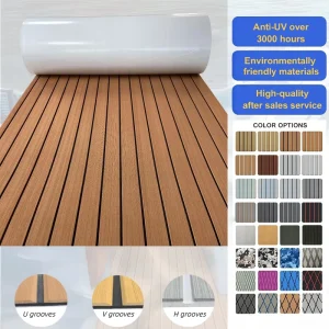 Boat Yacht Flooring Carpet EVA Foam Decking Sheet Marine Mat Sea Easy Clean Flooring Brushed Texture Carpet Mat