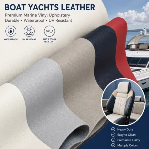 Boat Yachts Car Interior Seat Cover Marine Grade Vinyl Fabric PVC Upholstery Elastic Embossed Waterproof Furniture