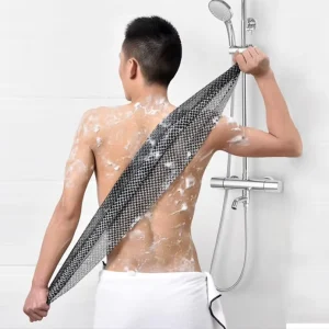 Body Scrub Towel Japanese Exfoliating Towel with Hexagon Fibers
